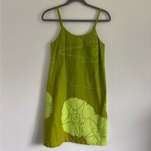 Small sig zane green spaghetti strap dress